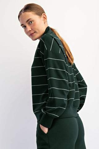 Thin Strip Pants Set