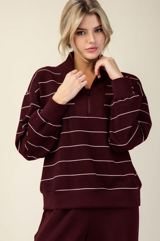 Thin Strip Pants Set
