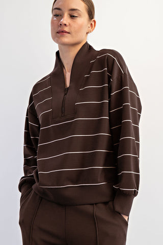 Thin Strip Pants Set