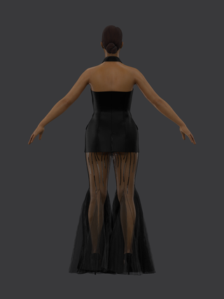 Tuxedo Flare Pants Set