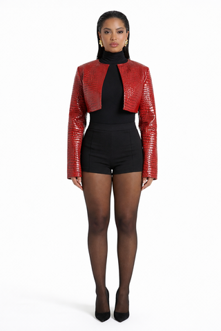 Croc Embossed Jacket