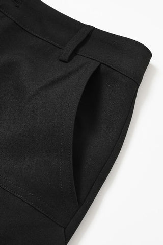 Ruffle Wide-leg Woven Pants