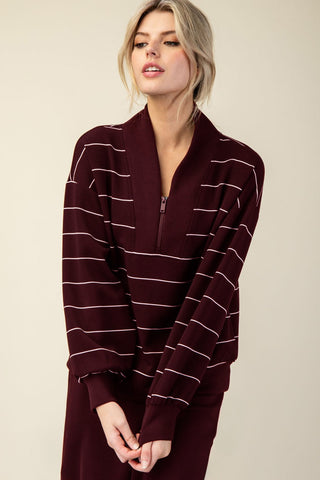 Thin Strip Pants Set