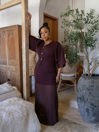 Luxe Dolman Sleeve Maxi Set