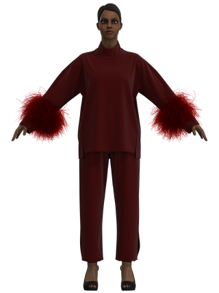 Soho Feather Knit Set