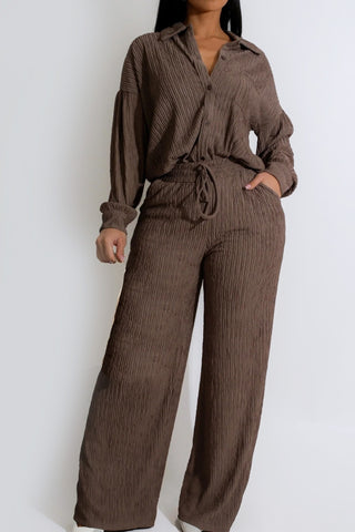 Crinkled Plisse Set