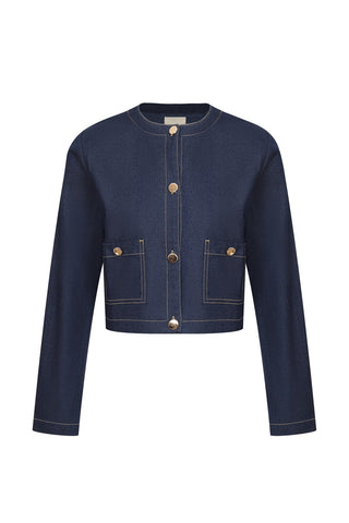 Denim Luxe Tailored Set